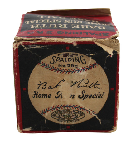 Babe Ruth Signed Spalding Home Run Special Baseball w/ Original Box BAS #AB76947