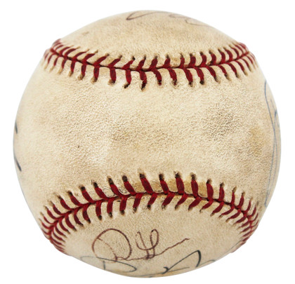 (7) Delgado, Gant, Fielder, Arias, Bush +2 Signed OAL Baseball BAS #AB76889