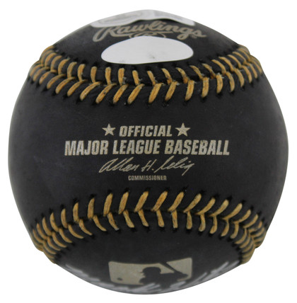 Mets Mookie Wilson 10/25/2011 Silver Anniversary Authentic Signed Black Oml Baseball Autographed BAS #BN06126