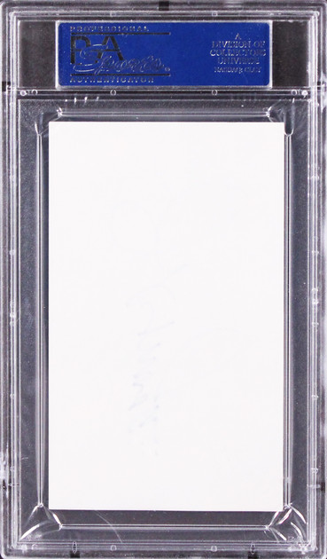 Reds Joe Morgan Authentic Signed 3x5 Index Card Autographed PSA/DNA Slabbed