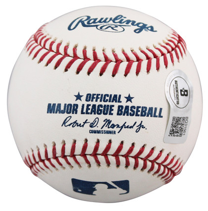 Royals George Brett "3x Insc" Authentic Signed Manfred Oml Baseball BAS #BQ31561