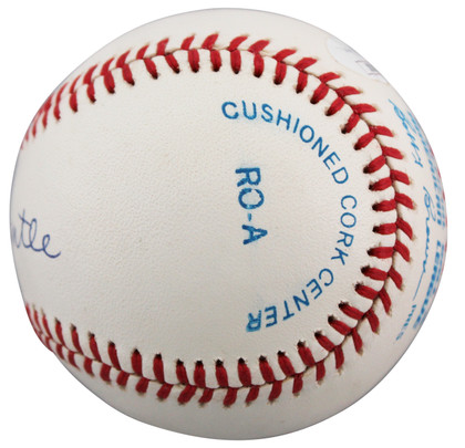 Yankees Mickey Mantle Authentic Signed Oal Baseball Auto Graded 9! JSA #XX07931