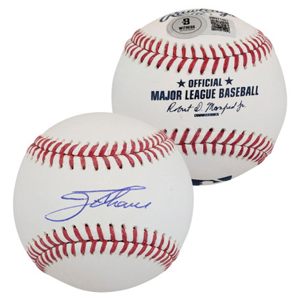 Indians Jim Thome Authentic Signed Manfred Oml Baseball W/ Case BAS Witnessed