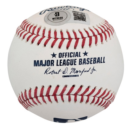 Indians Jim Thome Authentic Signed Manfred Oml Baseball W/ Case BAS Witnessed