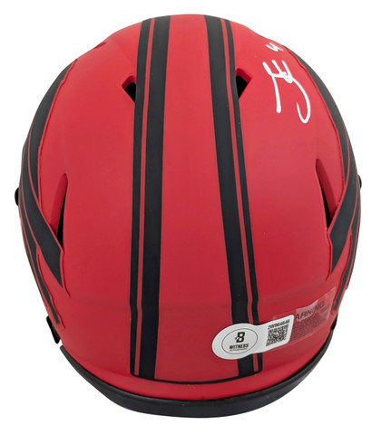 Bills James Cook Authentic Signed Rave Speed Mini Helmet W/ Case BAS Witnessed