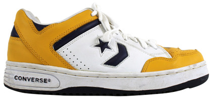 Lakers Magic Johnson Authentic Signed Converse Weapon Size 7 Shoes BAS Witnessed