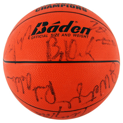 1990 Blazers (14) Drexler,  Ainge, Robinson Signed Baden Basketball BAS #AC33556