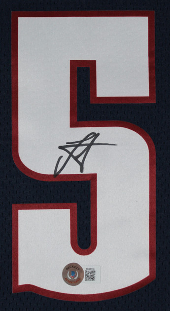 Nuggets Nikola Jokic Authentic Signed Navy Blue Nike Swingman Jersey BAS 1