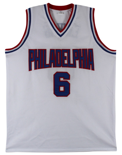 Julius "Dr. J" Erving Authentic Signed White Pro Style Jersey BAS Witnessed