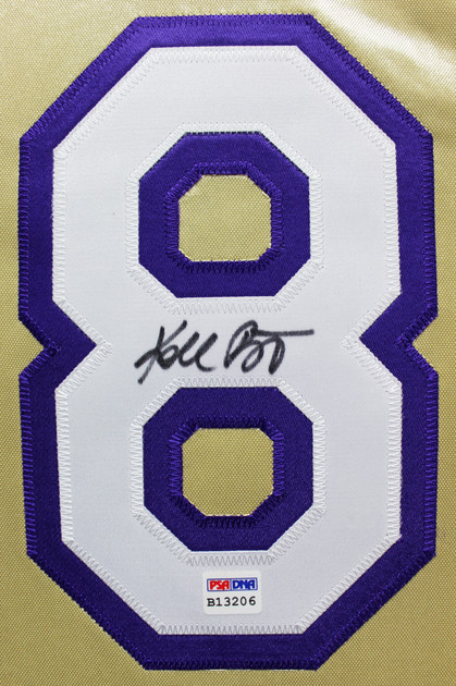 Lakers Kobe Bryant Signed M&N 1996-16 Black Mamba HOF HWC Jersey PSA/DNA #B13206