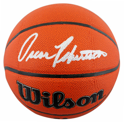 Bucks Oscar Robertson Authentic Signed Wilson Basketball w/ Case BAS Witnessed