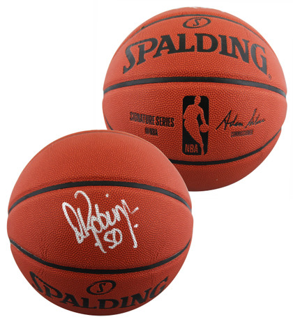 Spurs David Robinson Authentic Signed Spalding Basketball BAS Witnessed #WY58087