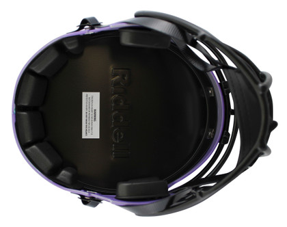 Ravens Ray Lewis Signed Rave Full Size Speed Rep Helmet W/ Case BAS Witnessed