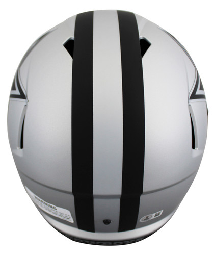 Cowboys Dak Prescott Signed Rave Full Size Speed Rep Helmet BAS Witnessed