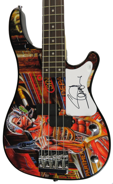 Steve Harris Autographed Guitar
