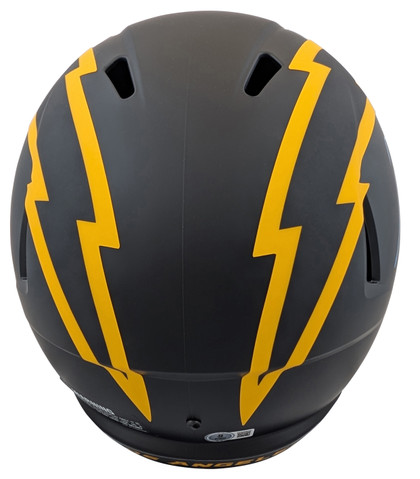 Chargers Antonio Gates Signed Eclipse Full Size Speed Rep Helmet W/ Case BAS Wit