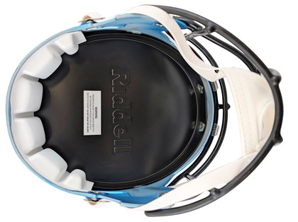 Lions Sam LaPorta Signed 2024 On Field Alt F/S Speed Rep Helmet W/ Case BAS Wit