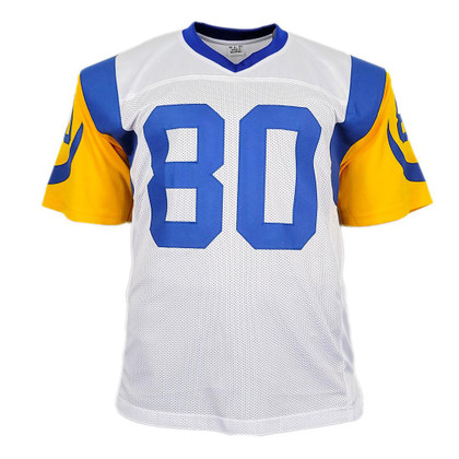 Henry Ellard Signed St Louis White Football Jersey (JSA)