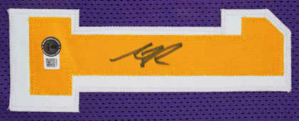 Austin Reaves Authentic Signed Purple Pro Style Framed Jersey BAS