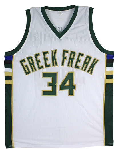 Bucks Giannis Antetokounmpo Authentic Signed White Jersey Autographed JSA