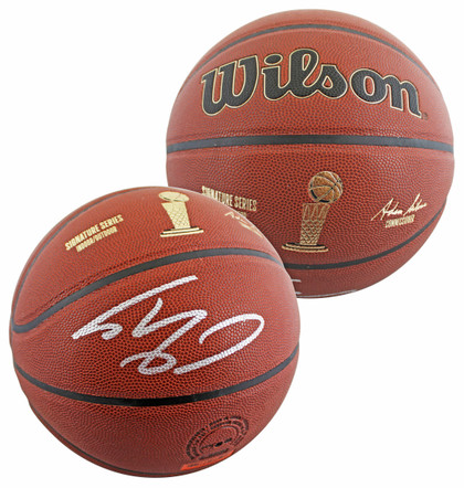 Lakers Shaquille O'Neal Signed Wilson Trophy Series Basketball W/ Case BAS Wit