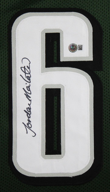 Jordan Mailata Authentic Signed Green Pro Style Framed Jersey BAS Witnessed
