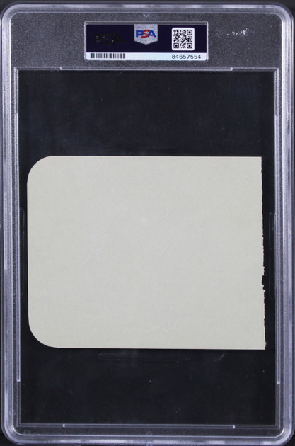 Yankees Babe Ruth Authentic Signed 4x5 Album Page Auto Graded Mint 9! PSA/DNA Slabbed