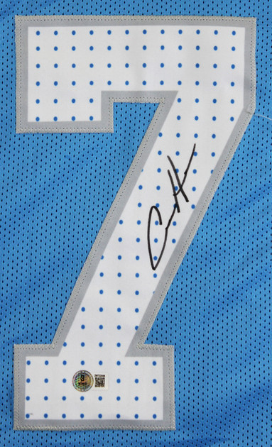 Aidan Hutchinson Authentic Signed Blue Pro Style Jersey BAS Witnessed 2