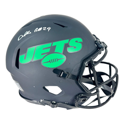 Darrelle Revis Signed New York Jets Authentic Eclipse Speed Full-Size Football Helmet (Beckett)