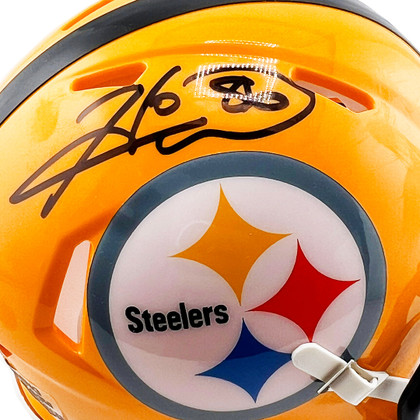 Hines Ward Signed Pittsburgh Steelers Throwback Speed Mini Football Helmet (JSA)