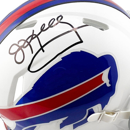 Jim Kelly Signed Buffalo Bills Throwback Speed Mini Football Helmet (JSA)