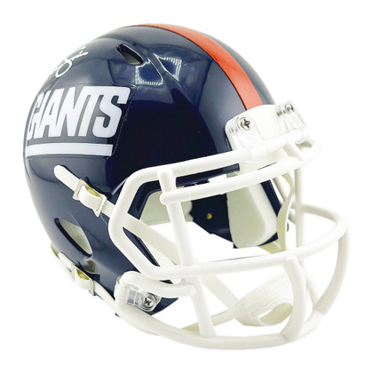 Phil Simms Signed New York Giants Throwback 80-99 Speed Mini Football Helmet (JSA)