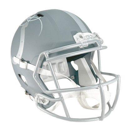 Dallas Clark Signed Indianapolis Colts Slate Alternate Speed Full-Size Replica Football Helmet (Beckett)