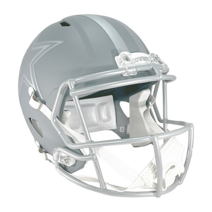 Drew Pearson Signed HOF 21 Inscription Dallas Cowboys Slate Alternate Speed Full-Size Replica Football Helmet (JSA)