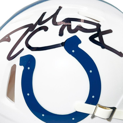 Dallas Clark Signed Indianapolis Colts Speed Mini Football Helmet (Beckett)
