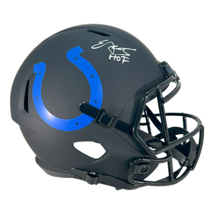 Edgerrin James Signed Indianapolis Colts Eclipse Full-Size Replica Football Helmet (JSA)