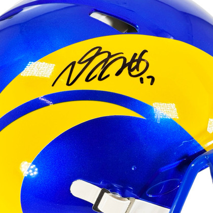 Davante Adams Signed Los Angeles Rams Authentic 2020 Speed Full-Size Football Helmet (JSA)