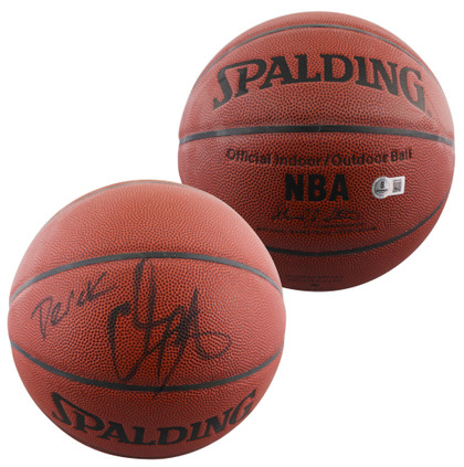 Knicks Carmelo Anthony "Derek" Signed Spalding I/O Basketball BAS #BR84349