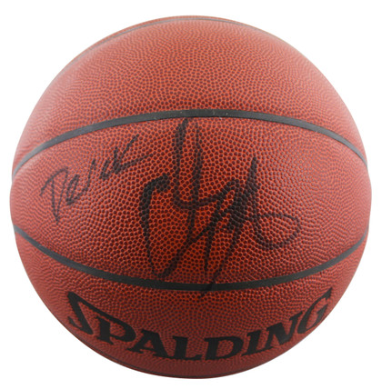 Knicks Carmelo Anthony "Derek" Signed Spalding I/O Basketball BAS #BR84349