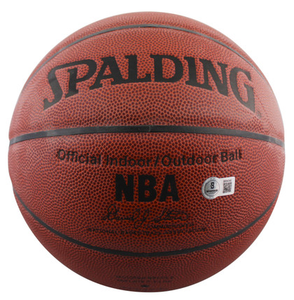 Knicks Carmelo Anthony "Derek" Signed Spalding I/O Basketball BAS #BR84349