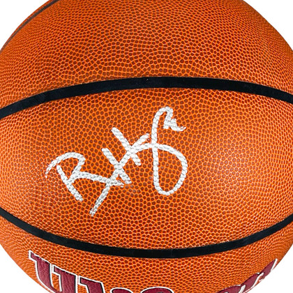 Ron Harper Signed Cleveland Cavaliers Wilson NBA Team Logo Basketball (JSA)