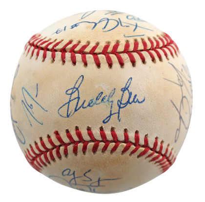 1997 Tigers (23) Herndon, Bell, Easley +20 Signed Oal Baseball BAS #AA03199