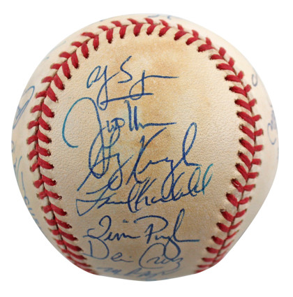 1997 Tigers (23) Herndon, Bell, Easley +20 Signed Oal Baseball BAS #AA03199