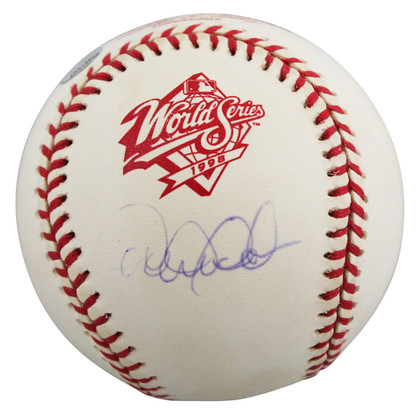Yankees Derek Jeter Signed 1998 World Series Baseball W/ Case MLB #AR012836
