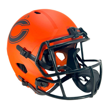 Brian Urlacher Signed HOF 18 Inscription Chicago Bears Rave Full-Size Replica Football Helmet (Beckett)