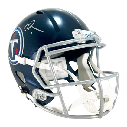 Chris Johnson Signed Tennessee Titans Speed Full-Size Replica Football Helmet (Beckett)