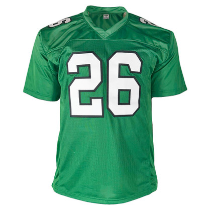Saquon Barkley Signed Philadelphia Kelly Green Football Jersey (Beckett)