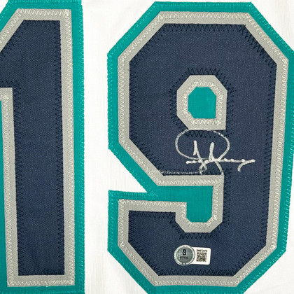 Jay Buhner Signed Seattle White Baseball Jersey (Beckett)