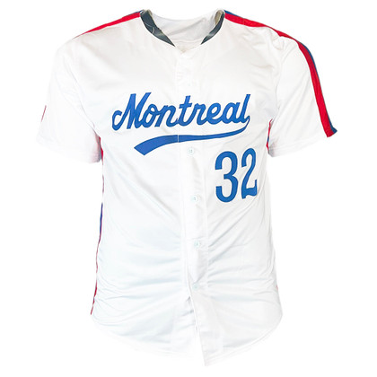 Dennis Martinez Signed DC 7/28/91 Inscription Montreal White Baseball Jersey (JSA)