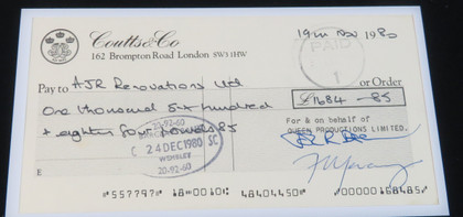 Queen Signed Display